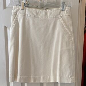Banana Republic Cream Pencil Skirt